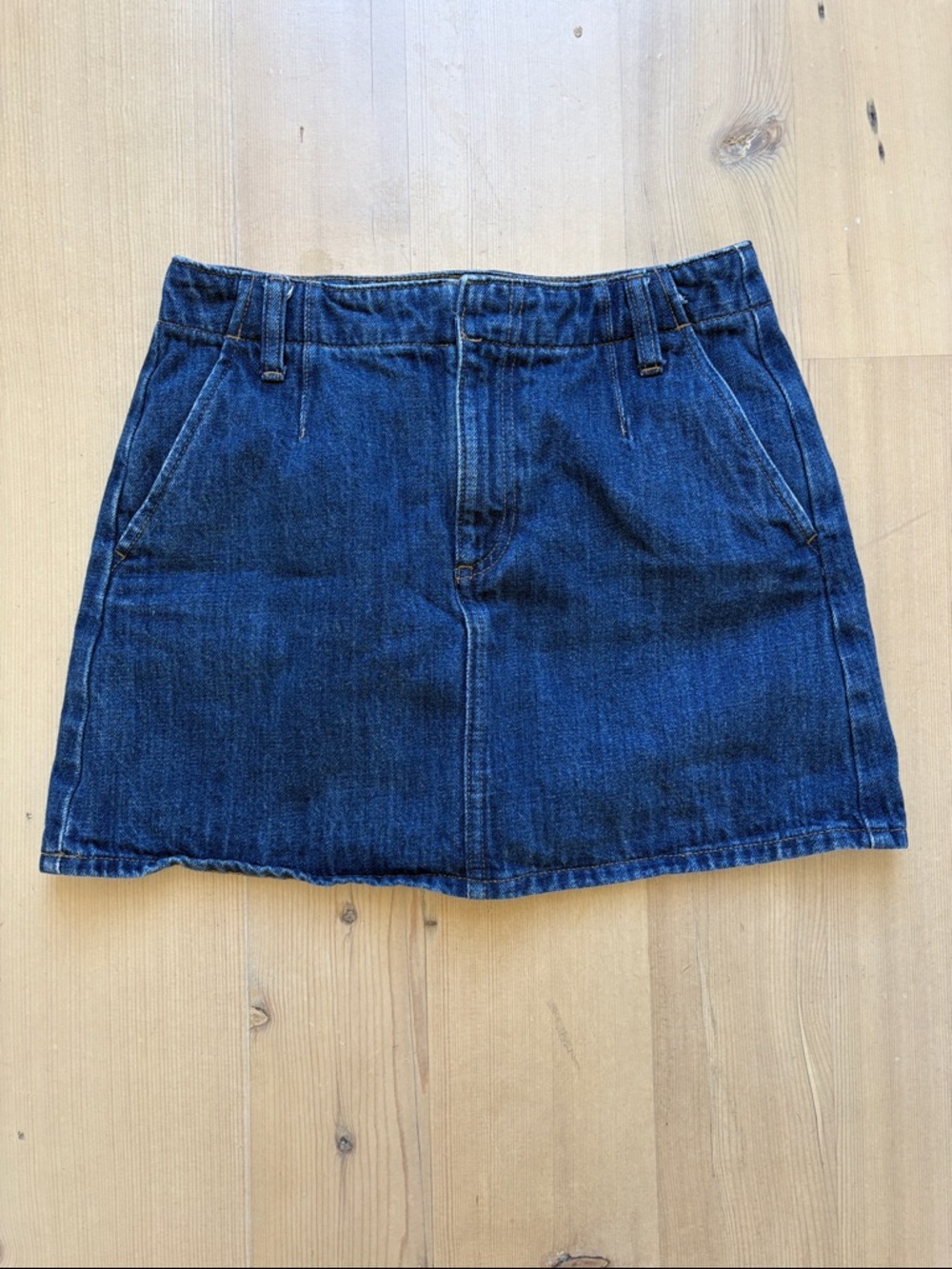 J. Crew Dark Blue Denim Mini Skirt - Size 25 (SEE NOTE)